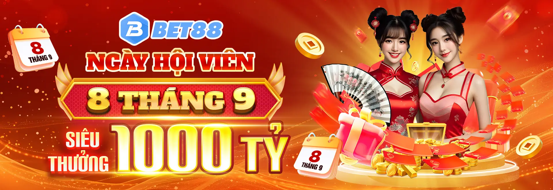 bet88 ngày hội thành viên 8 tháng 9 thưởng 1000 tỷ